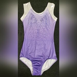 Girl's size 14 purple ombre dance gymnastics leotard